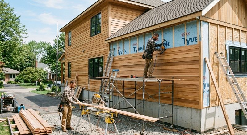 Faux Wood Siding Installation in New Richmond, OH