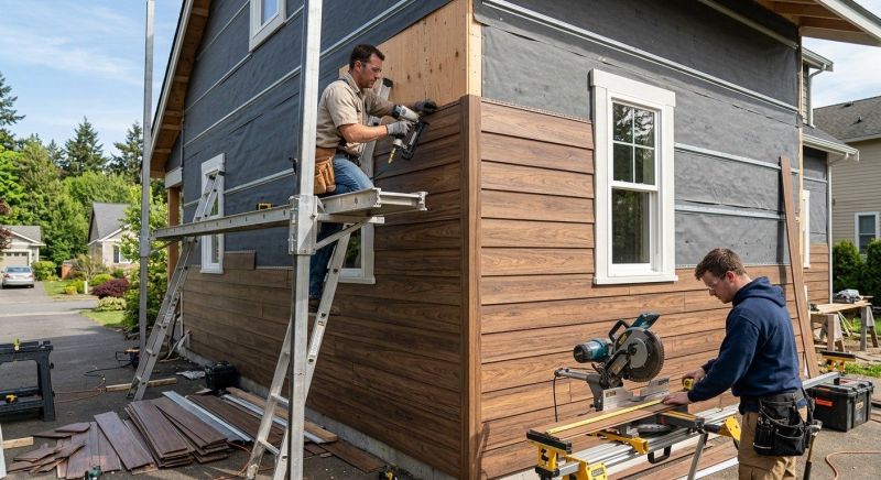 Faux Wood Siding Installation in Sardinia, OH