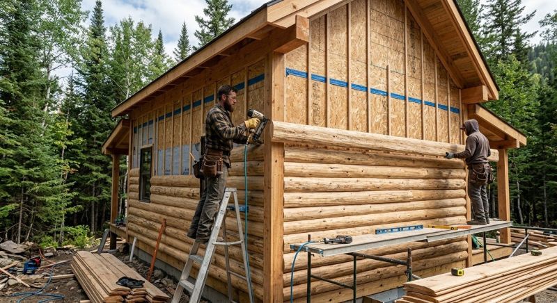 Log Siding Installation in Amelia, OH