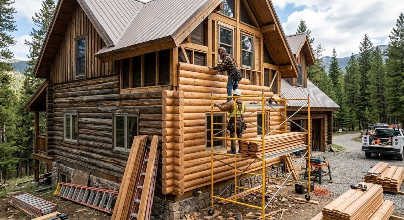 Log Siding Installation in Sardinia, OH