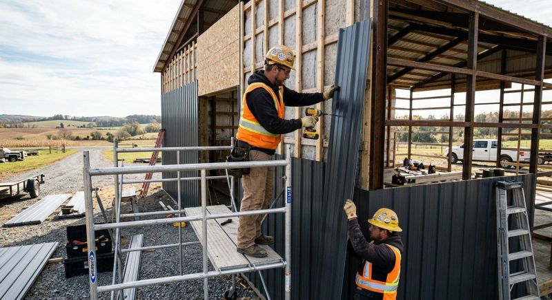 Metal Barn Siding Installation in Brown County, OH