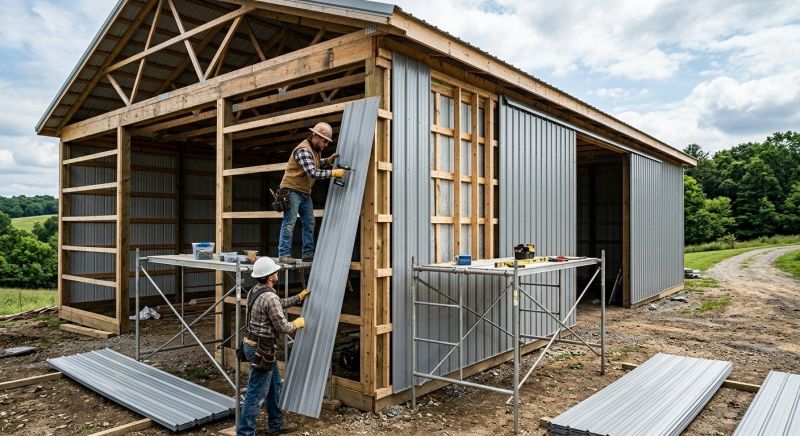 Metal Barn Siding Installation in Brown County, OH