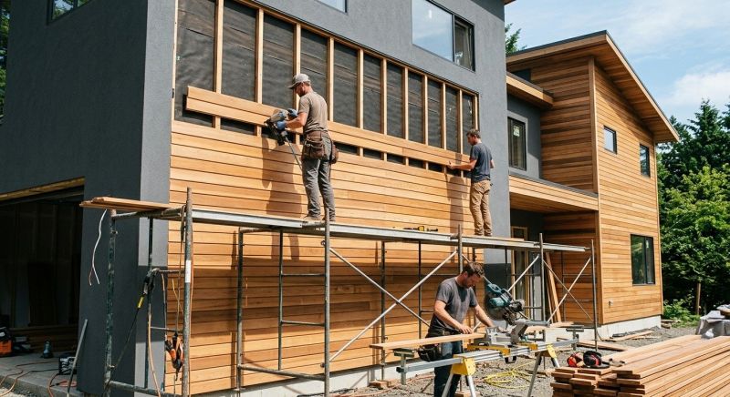 Wood Cladding Installation in Amelia, OH