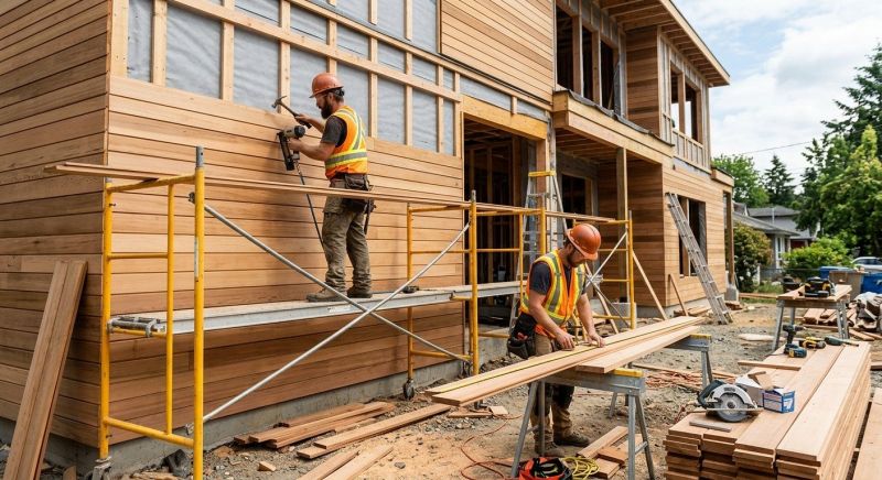 Wood Cladding Installation in Amelia, OH