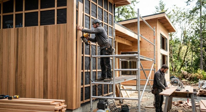 Wood Cladding Installation in Winchester, OH